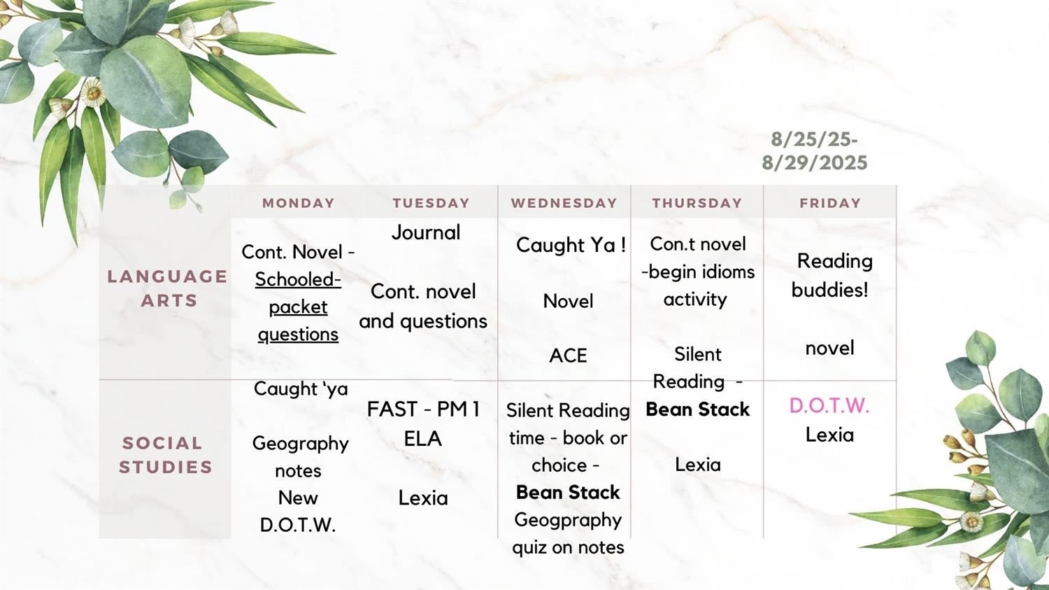 Weekly Planner 